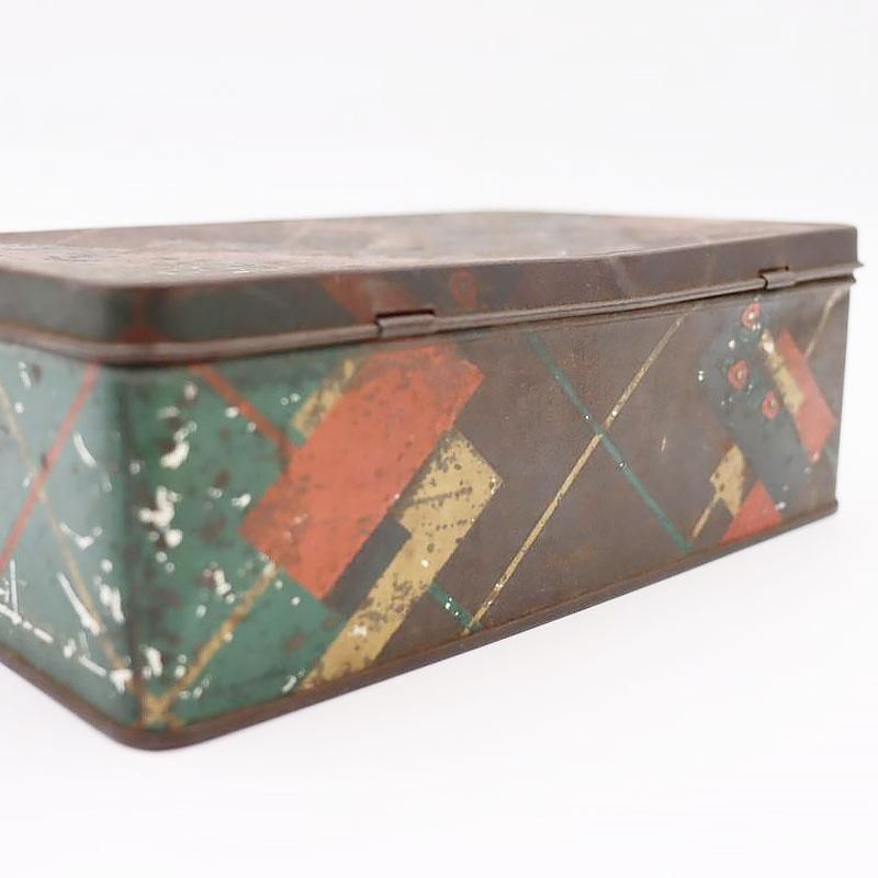 アンティーク缶 古い缶 Tin アンティーク ヴィンテージ 日本製 雑貨