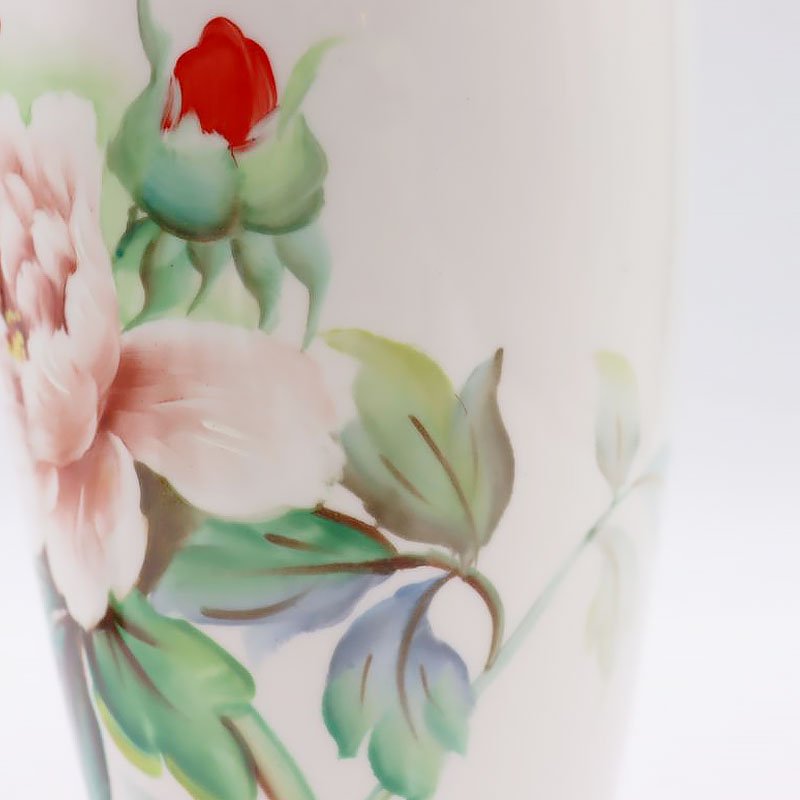 手描き ハンドペイント オールドノリタケ 花瓶 フラワーベース 日本製