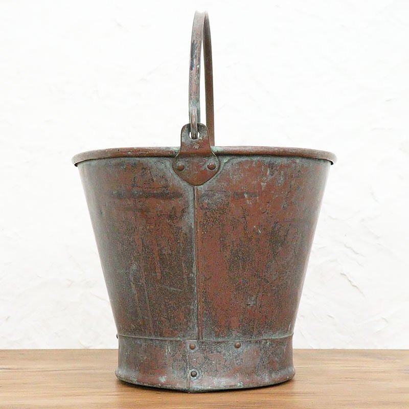 銅製 バケツ アンティーク ヴィンテージ 雑貨 インテリア 日本の道具