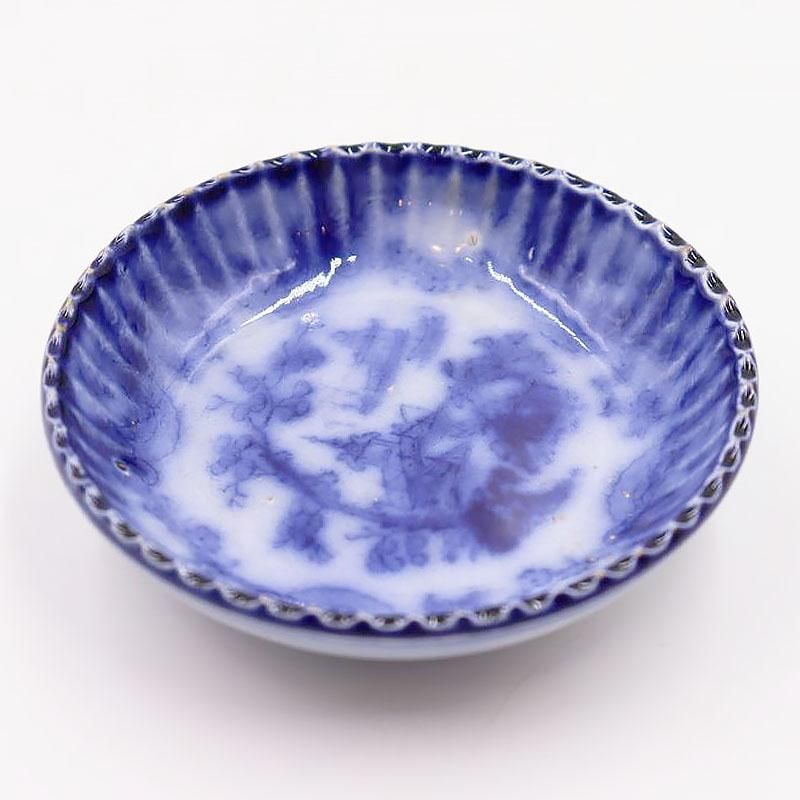 佐治阿蘭陀 菓子鉢 佐治和蘭陀 和蘭陀写 草花文 オランダ写し