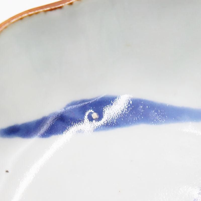 染付　松葉型　皿　金継ぎ　古物　古道具 染付 松葉型 皿 金継ぎ 古物 古道具 染付 松葉型 皿 金継ぎ