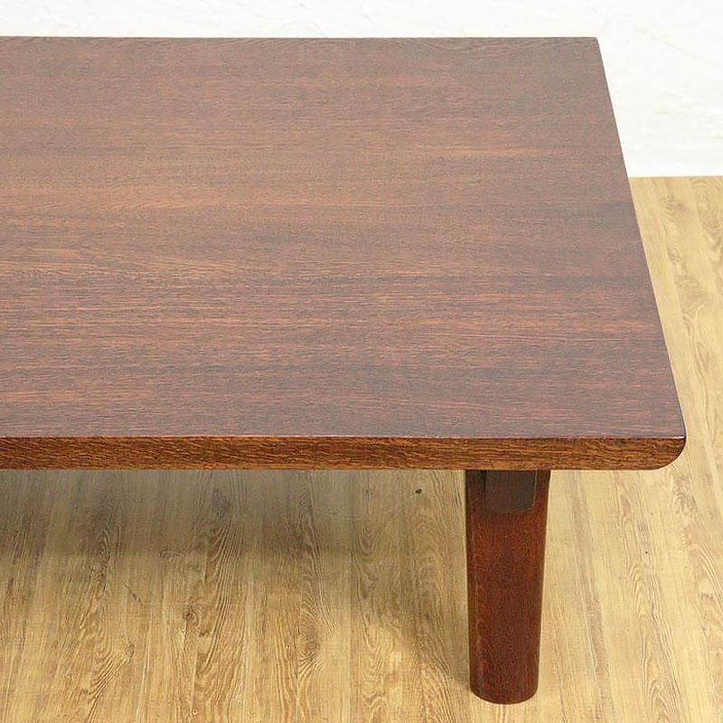 古い木味ナラ材角ちゃぶ台折り畳み収納式　古家具 昭和ナラ材角ちゃぶ台 美品 ヴィンテージ座卓