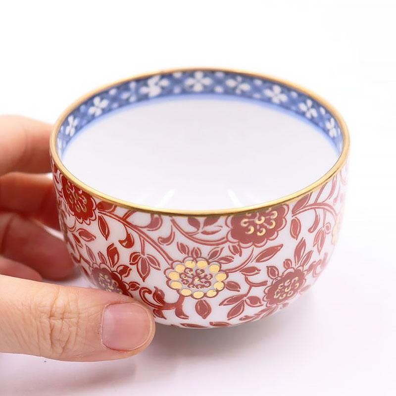 酒盃□唐草紋 かなり古い酒器 ぐい呑み 湯飲み 蕎麦猪口 古美術