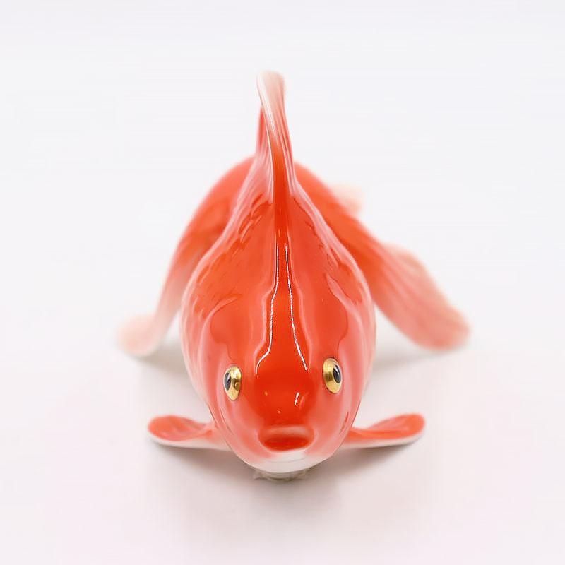 ノリタケ 置物 ランチュウ Noritake Studio Collection 金魚 - 家具 