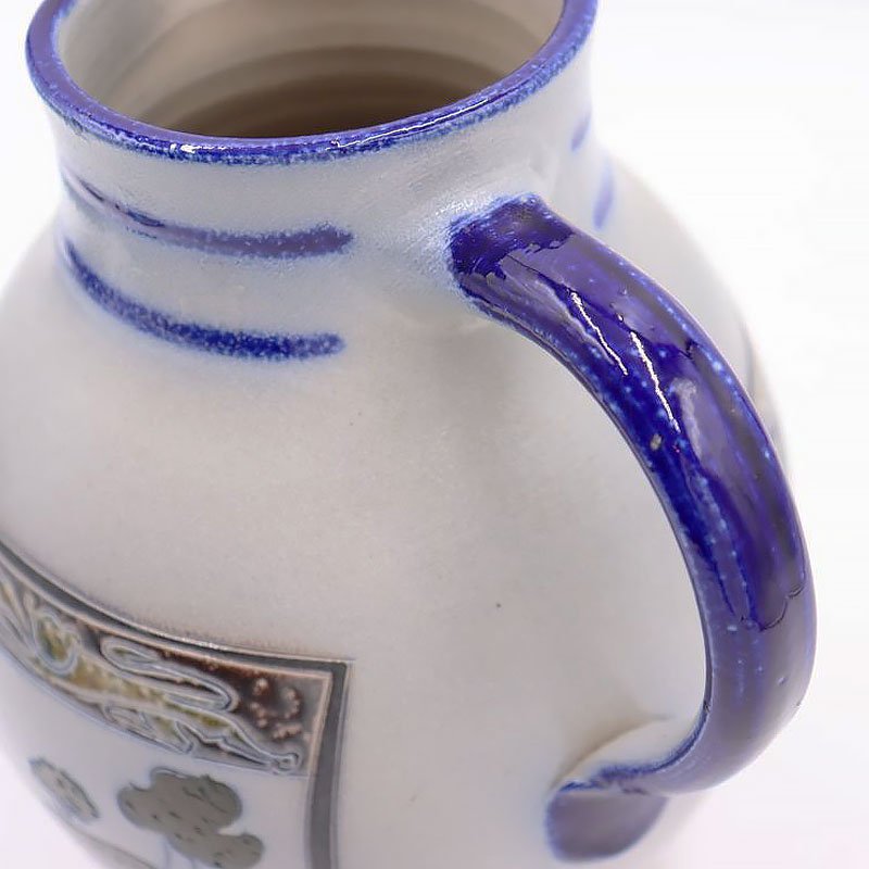 オーストリア製 花瓶 ピッチャー 陶器 手描き-