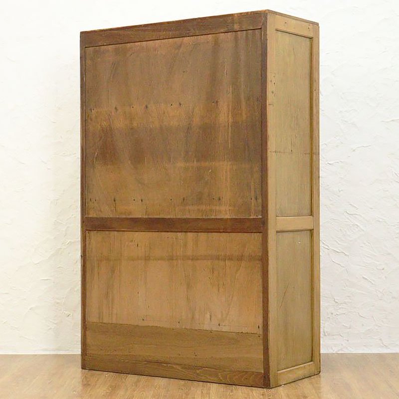 昭和レトロ 小水屋 食器棚 キャビネット 木製 ナチュラル シンプル 大 