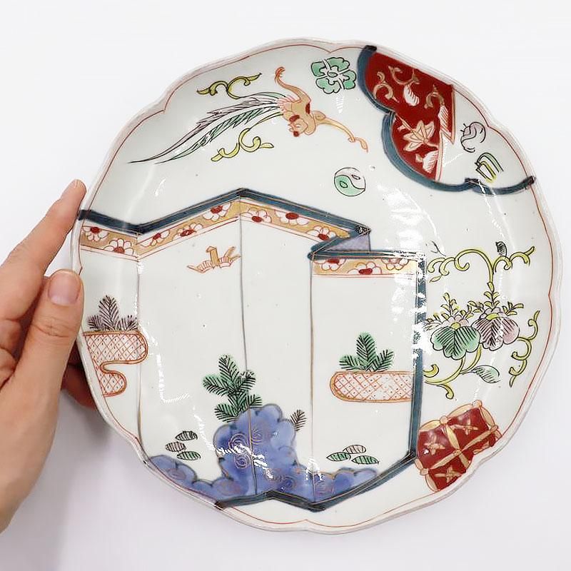 古伊万里 極密 赤絵中皿