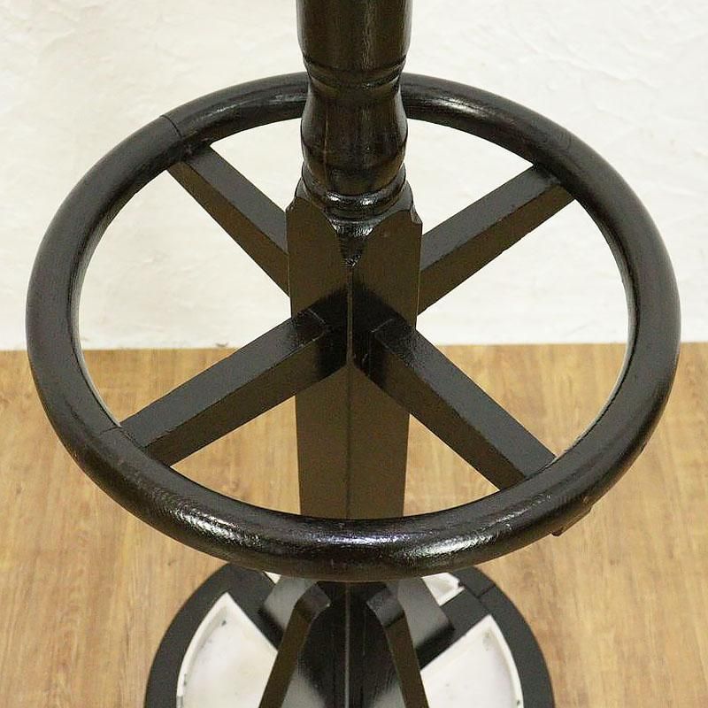 アンティーク 木製 コートスタンド コート掛け 傘立て 帽子掛け