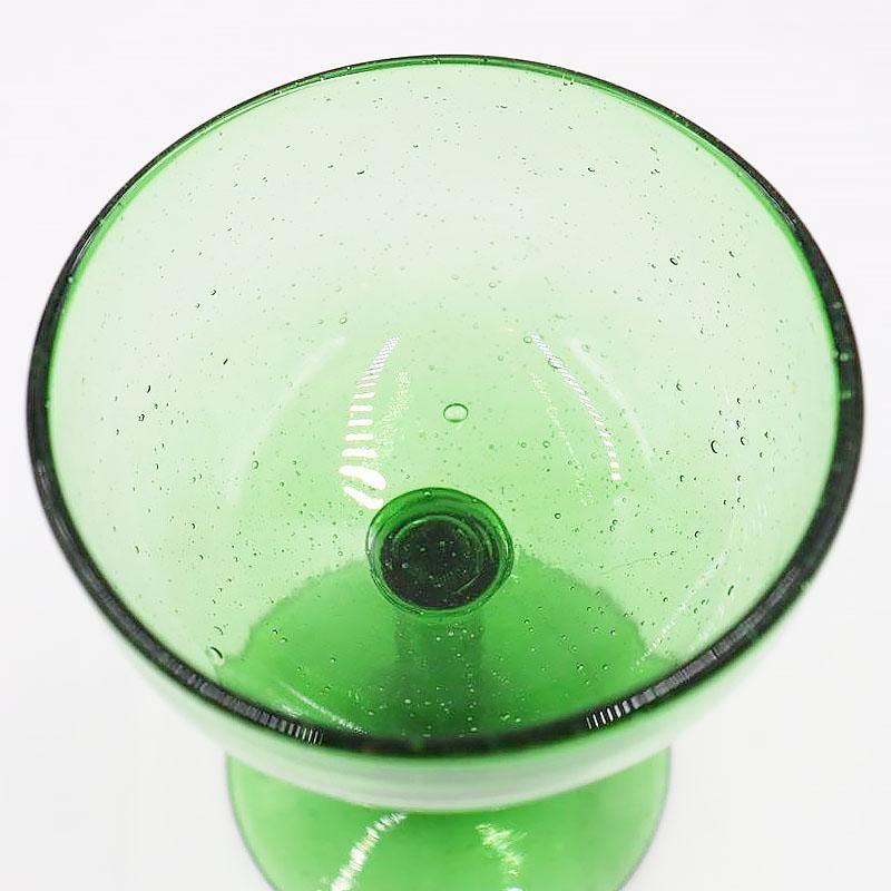 レトロガラス デザート グラス アイスクリーム 氷 グリーン 緑