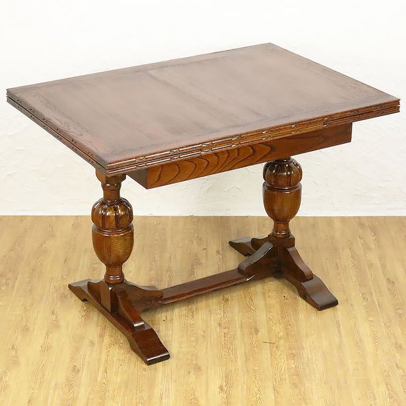 英国アンティーク木製サイドテーブル 机 飾り棚 コーヒーテーブル(79-188)
