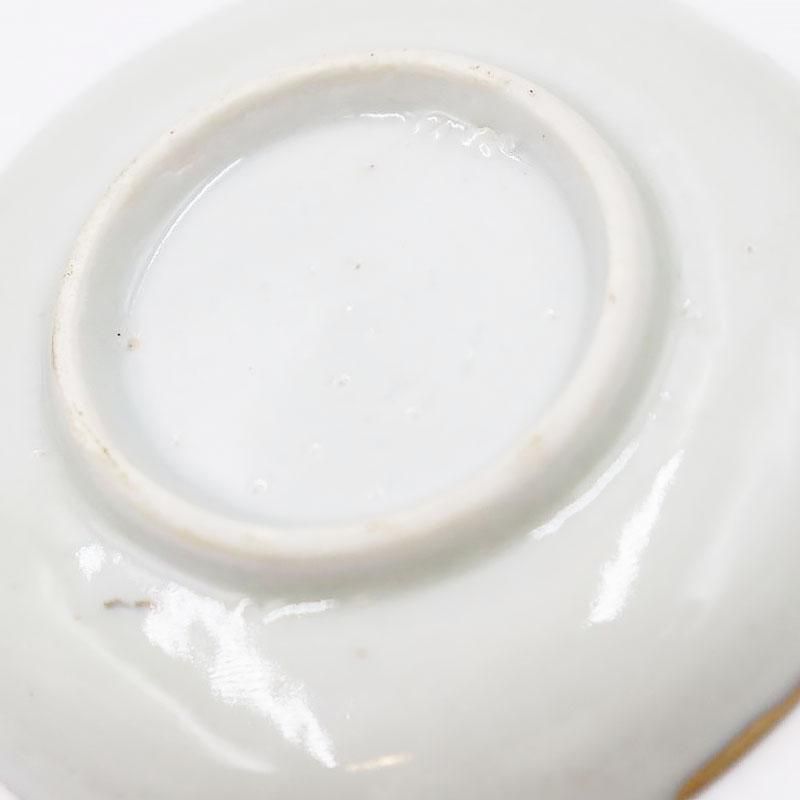 金継ぎ】手描き 色絵 豆皿 天塩皿 醤油皿 ミニ アンティーク 和