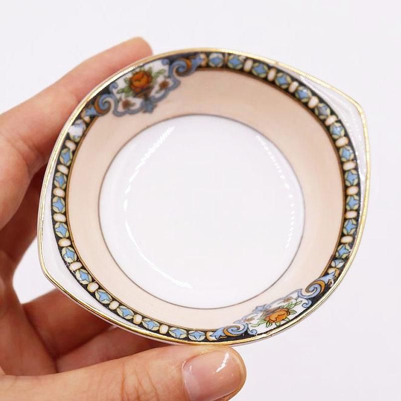 ノリタケ ローズ豆皿｜華やかピンク｜上品なエレガンス