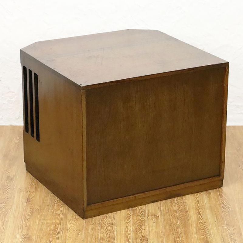 昭和レトロ 古家具 木製レコードラック キャビネット テレビ台