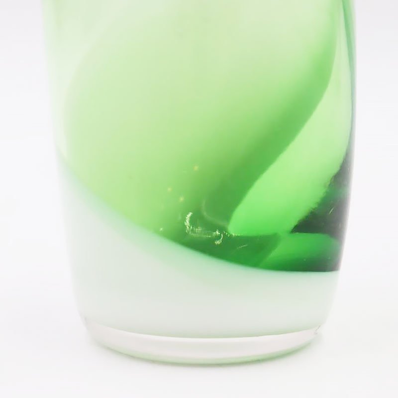 アンティーク ガラス グラス コップ グリーン 緑 マーブル 大正