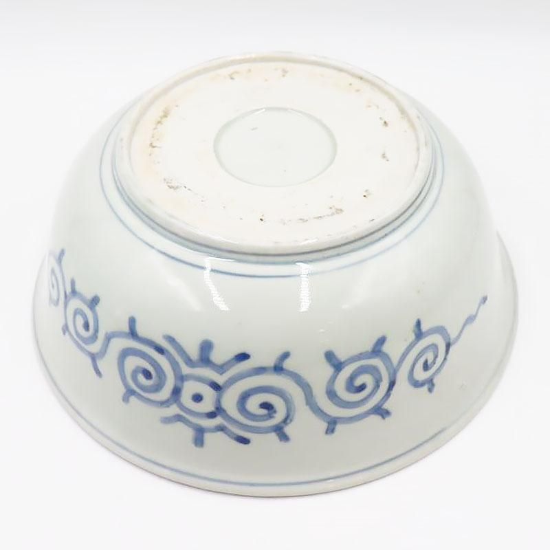 明治時代　印判　染付大鉢 c01aee7631c2d204de45453c0f665e