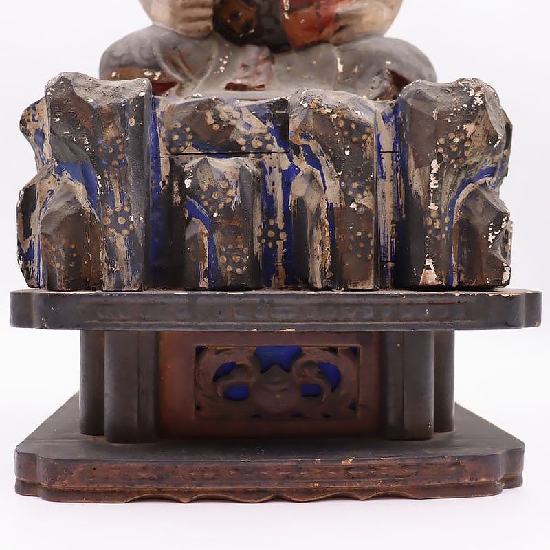 木製 恵比寿様 恵比須様 えびす 七福神 縁起物 骨董 アンティーク 民芸 