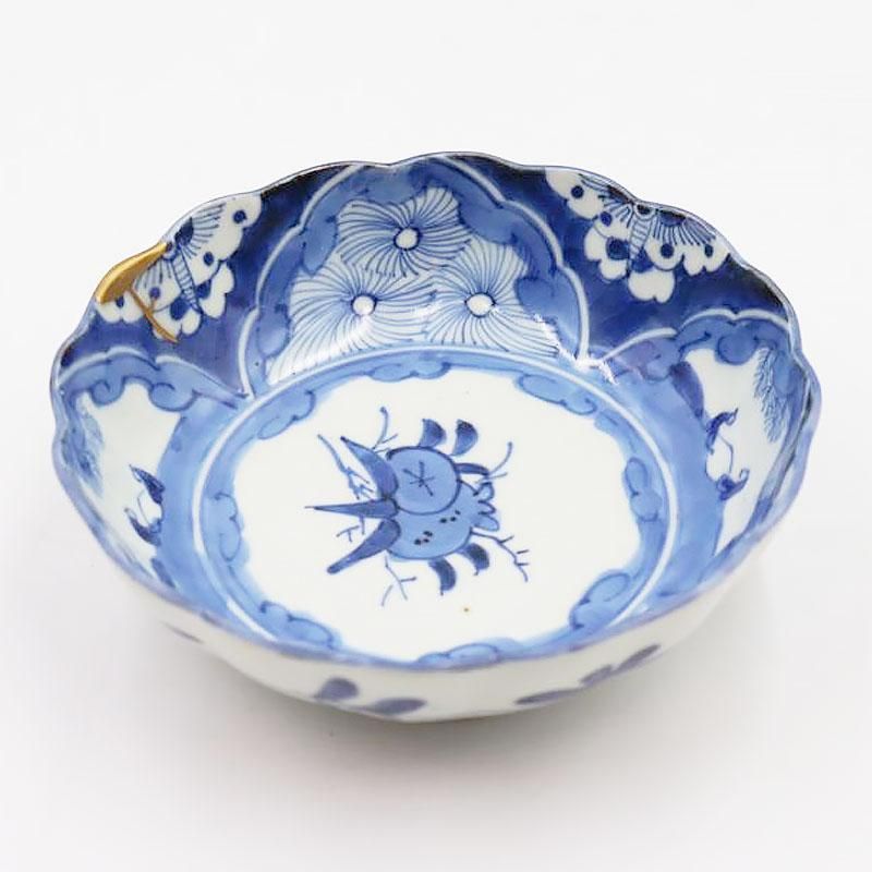 呉須絵 陶胎染付 向付 古美術 古道具 アンティーク 呉須絵 陶胎染付 向付 古美術 古道具 アンティーク