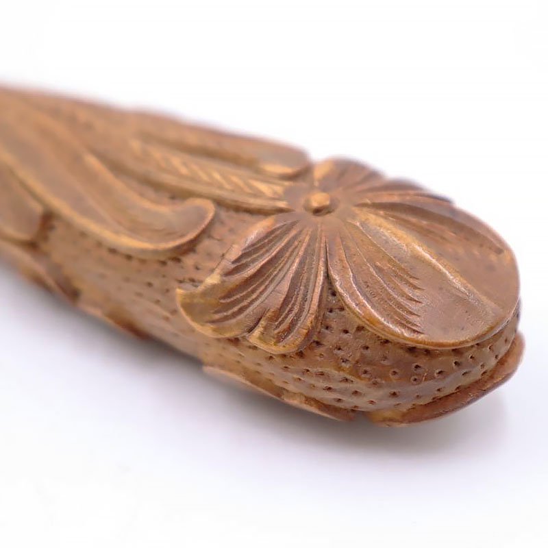 ヨーロッパ製 木製 ペーパーナイフ 彫刻 美しい 上品 イギリス 