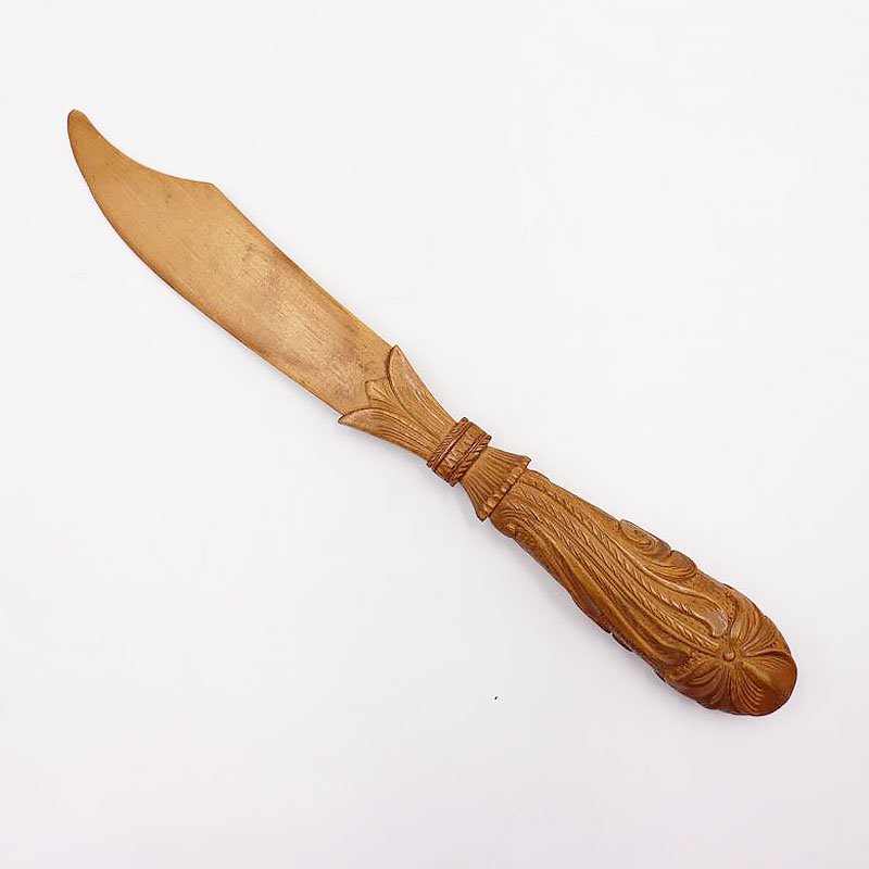 ◆アンティーク◆鼈甲ケース　ペーパーナイフ　持ち手木製◆A-2679
