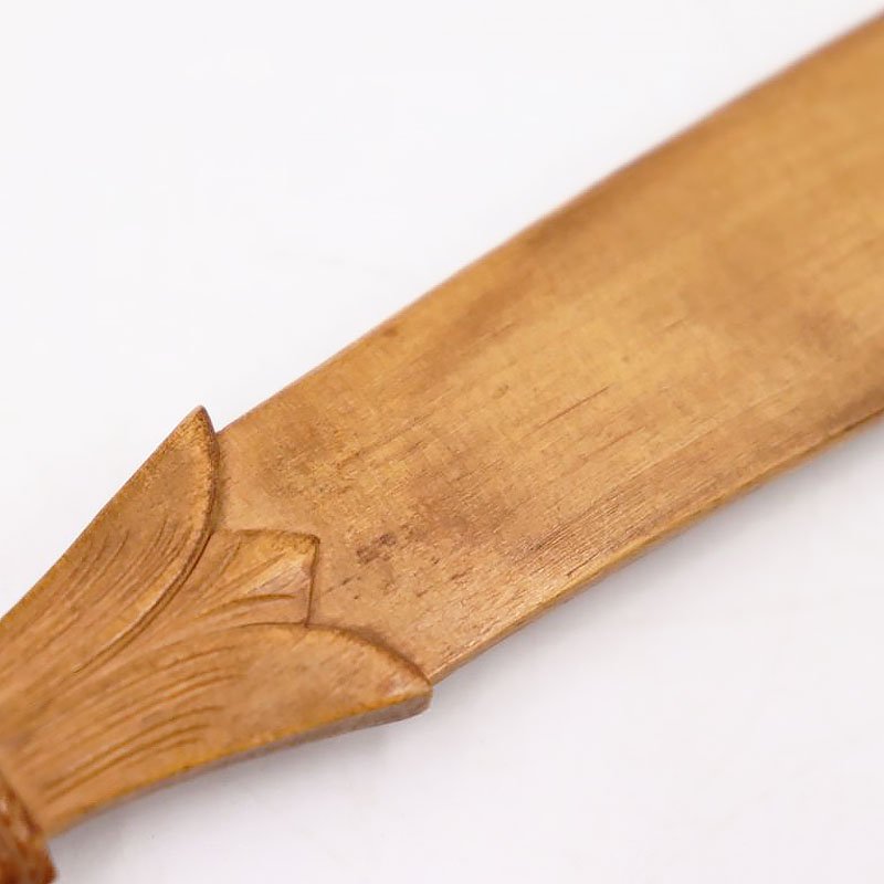 ヨーロッパ製 木製 ペーパーナイフ 彫刻 美しい 上品 イギリス 