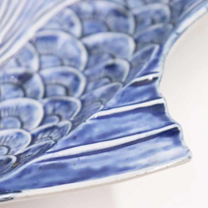 ○大魚を抱く人魚○飾り大皿○直径３１cm高さ２３cm◇ALUMINIA窯◇希少◇ ○大魚を抱く人魚○飾り大皿○直径31cm高さ23cm◇