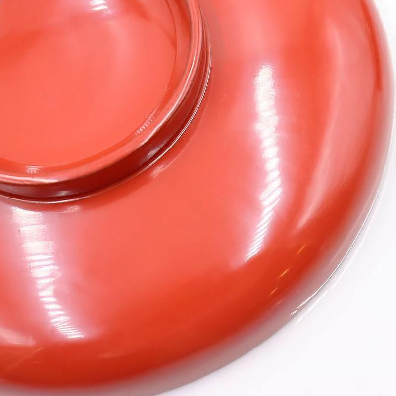 漆器 皆朱 煮物碗 昭和初期 直径13.5cm アンティーク