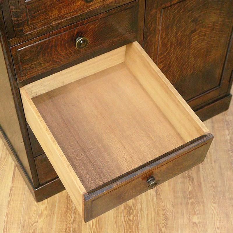 簿記机 レトロモダン 和製ライティングビューロー 収納デスク