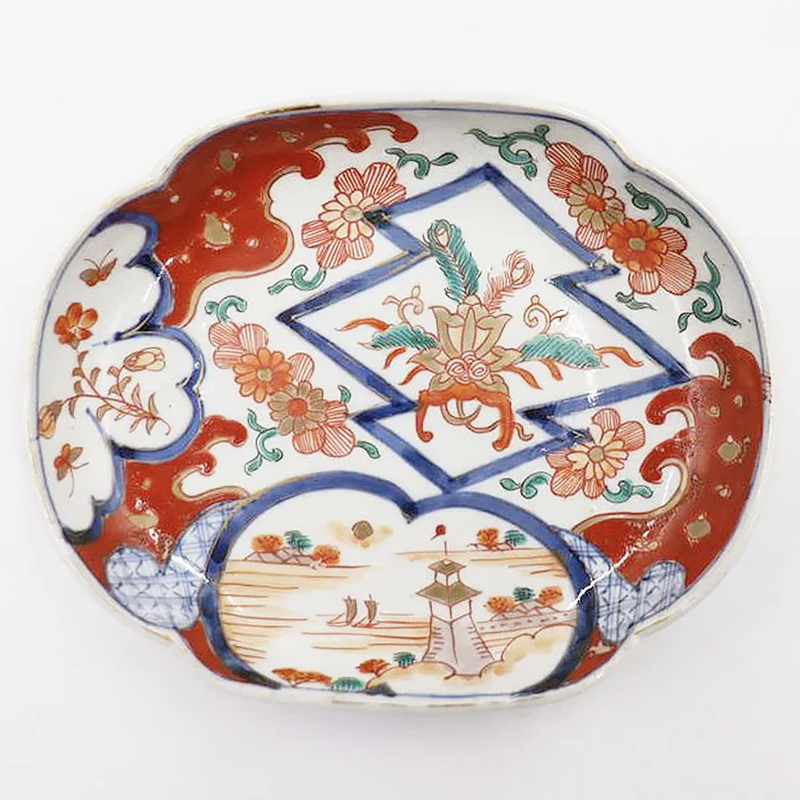 かわいい柄 昭和レトロ 角皿 皿 昭和初期 アンティーク 古い - 食器