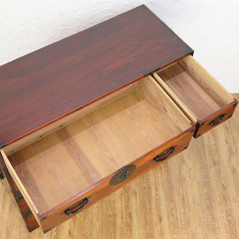早い者勝ち！ 玉杢 欅茶箪笥 重ね造り 美品 シマ柿材二重ね茶箪笥 – 高津装飾美術株式会社