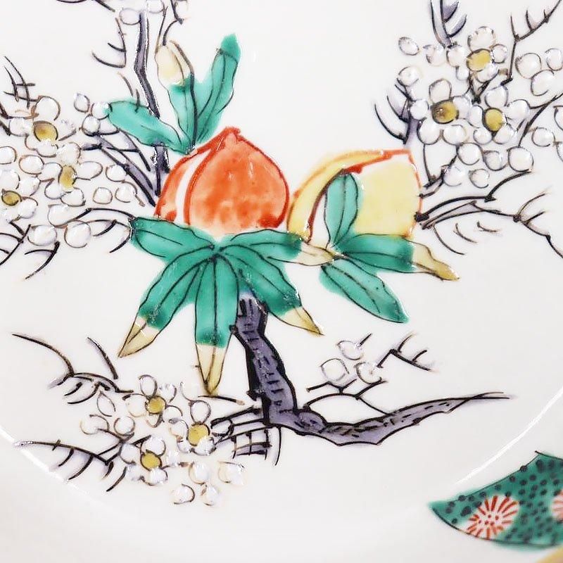 九谷焼 手描き 通りもん 上品 美しい 小皿 取り皿 菓子皿 骨董