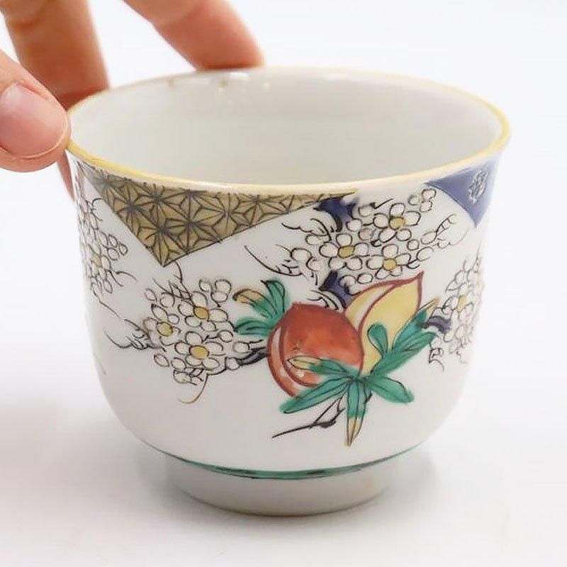 九谷焼 手描き 通りもん 上品 美しい 湯呑み 小鉢 蕎麦猪口 骨董