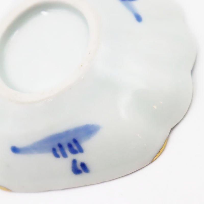 金継ぎ済み 染付微塵唐草 豆皿 手塩皿 伊万里 古伊万里 Kintsugi 金継 アウトレット、金継ぎ用/Outlet | (有)新原美術