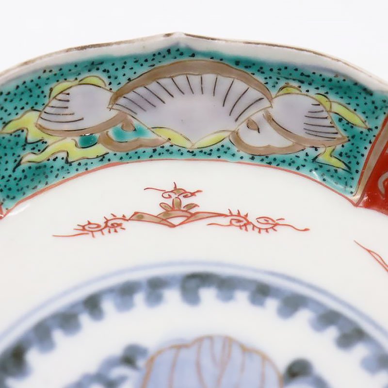 手描き 色絵 伊万里 小皿 取り皿 カラフル 菓子皿 日本製 アンティーク 