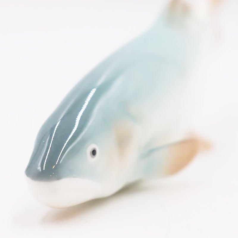 ノリタケボーンチャイナ 鮎 魚 置物 オブジェ アンティーク 骨董