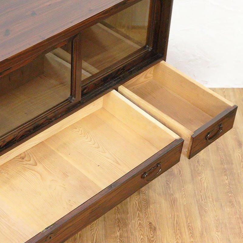 大正時代のアンティーク箪笥｜幅179奥行42高さ76｜上質な収納家具