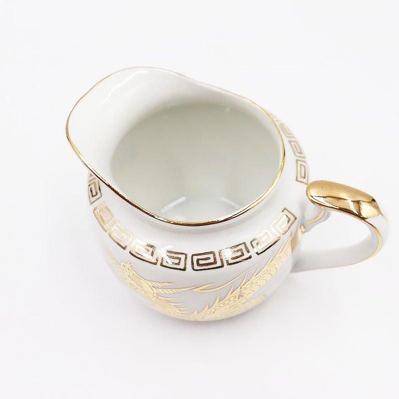 手描き 九谷焼 金龍モチーフ ミルクピッチャー！輸出向けの希少