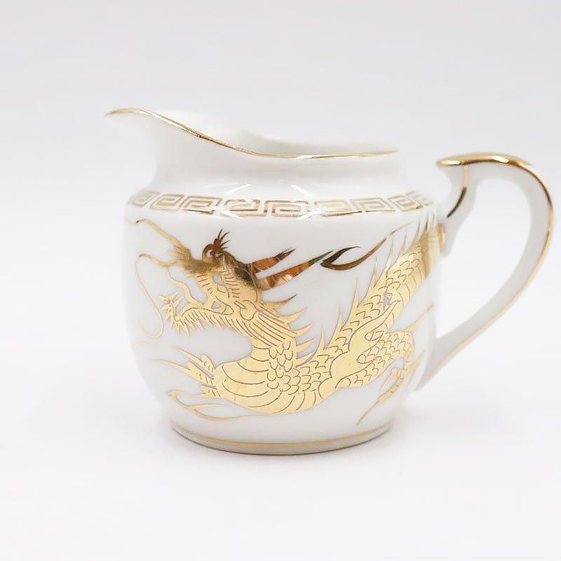 九谷焼　花器　金色の花と鳥の手描き陶器 九谷焼 花器 金色の花と鳥の手描き陶器