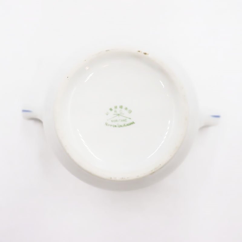 オールドノリタケ NORITAKE シュガーポット ラスター彩 洋食器 上品 大正 アンティーク さくらんぼ チェリー 赤い実 -  ブルーパロット｜京都のアンティーク食器・家具・引取・修理・金継ぎ