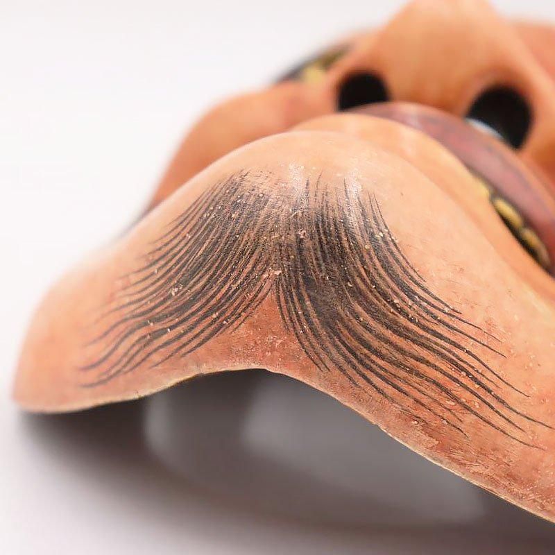 能面 日本製 大天神 怒天神 置物・オブジェ アンティーク