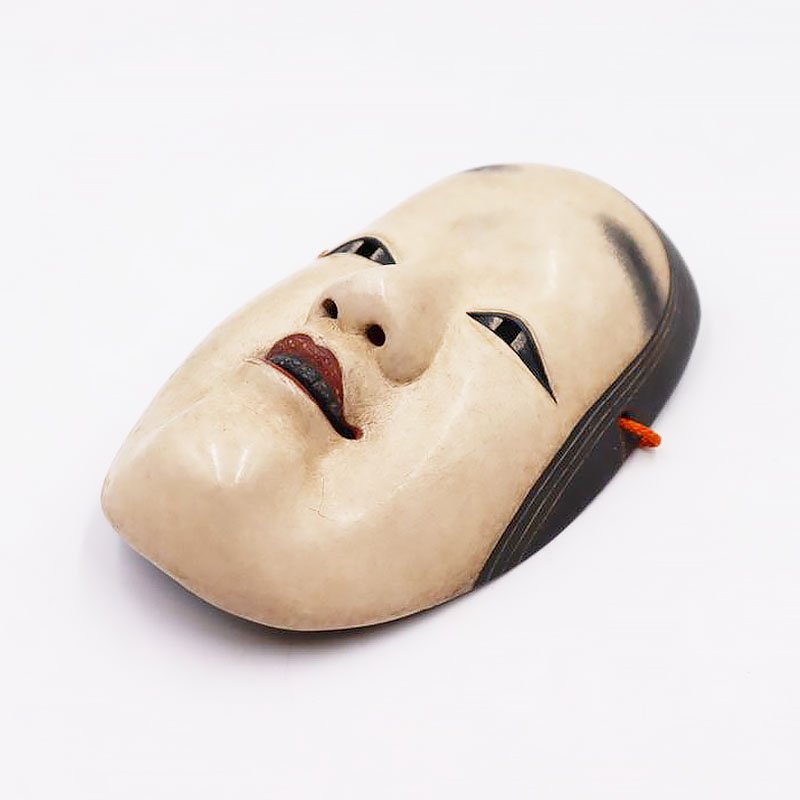 能面 お面 お能 小面 日本製 伝統芸能 伝統芸術 アート インテリア Noh mask, Japanese  antiques（伊賀国浅宇田印・阿琢？印） - ブルーパロット｜京都のアンティーク食器・家具・引取・修理・金継ぎ