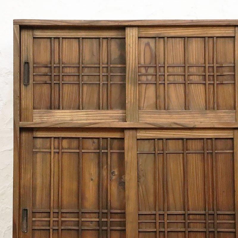 和風キャビネット 靴箱 下駄箱 和箪笥 天然杉材 大正・昭和