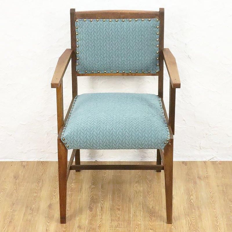 ヴィンテージ風ミントグリーン木製椅子 ヴィンテージ風ミントグリーン木製椅子