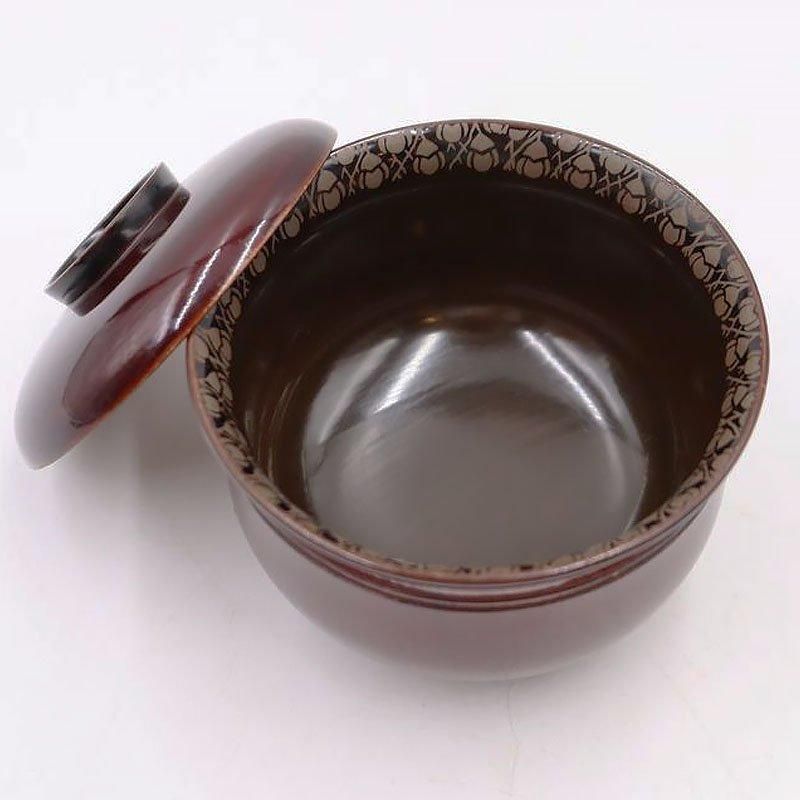 漆器 日本製 蓋椀 大正時代頃 直径9.5cm アンティーク