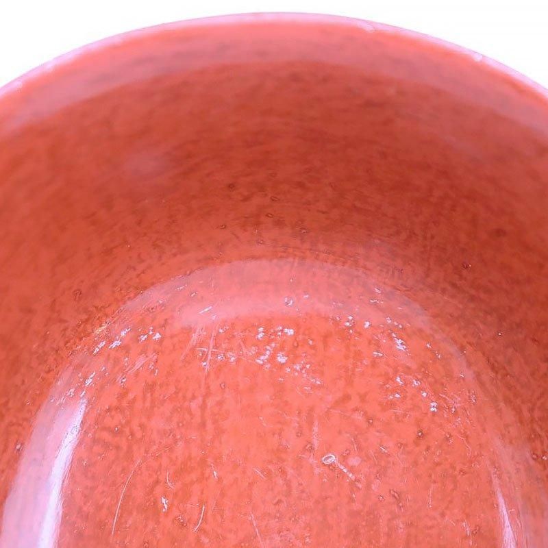 骨董品　唐物古満塗　菓子器 唐物 窯変/辰砂/郎窯/紅釉 大瓶 P430｜骨董店 のびる 古美術