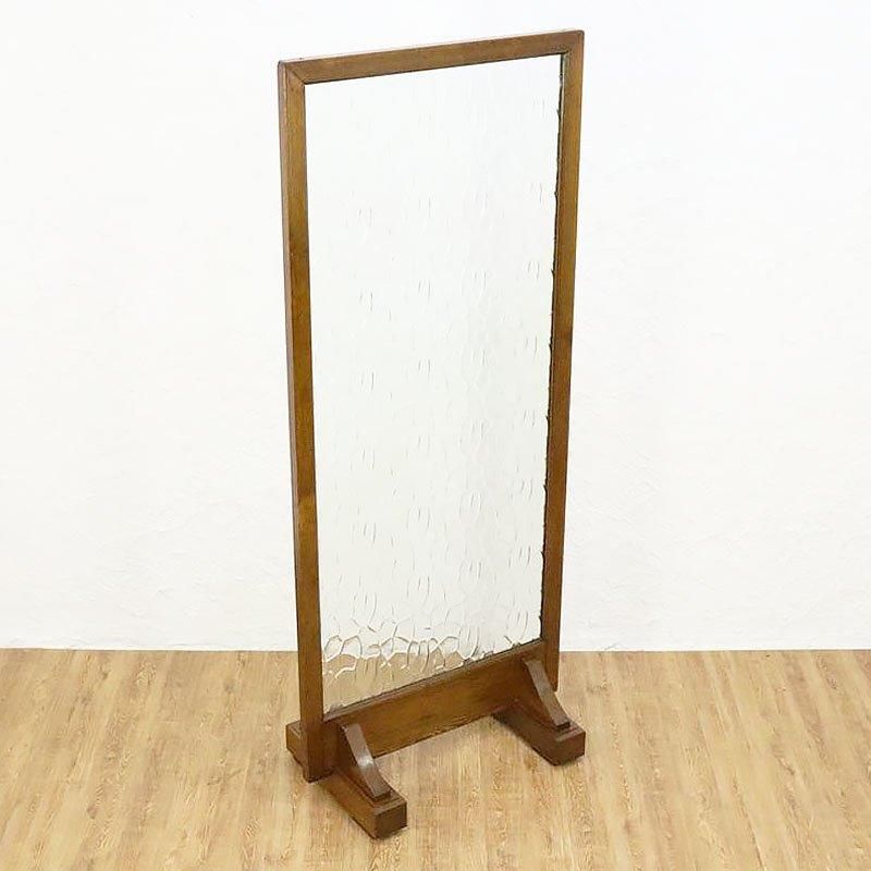 昭和レトロ 古道具 建具 パーテーション 間仕切り 型板硝子 ガラス