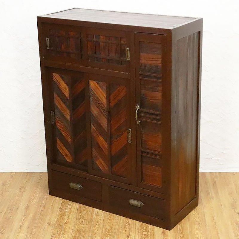 アンティーク シューズボックス 下駄箱 キャビネット サイドボード 昭和レトロ アンティーク シューズボックス 下駄箱 キャビネット サイドボード