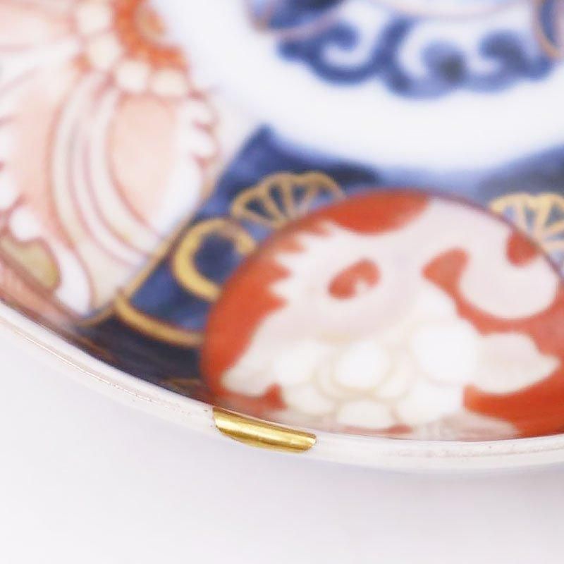 金継ぎ】手描き 色絵 伊万里 小皿 取り皿 カラフル 菓子皿 日本