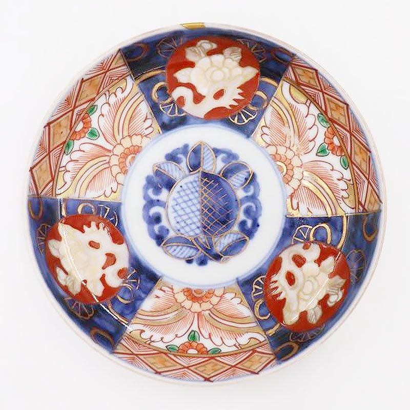 大聖寺伊万里 色絵 金彩 大皿 鑑賞陶器 埼玉宝県之珍