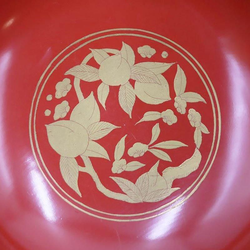 朱塗 煮物椀 菓子椀 蓋椀 アンティーク 骨董 和食 漆器の器