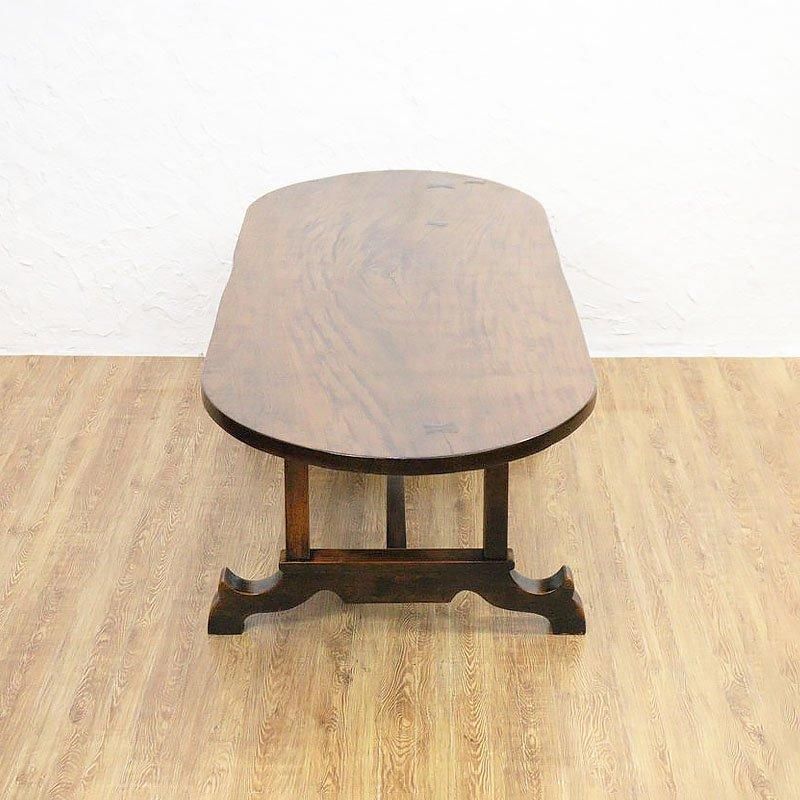 楕円 オーバル ローテーブル ソファーテーブル センターテーブル 洋室